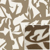 Printed Faux Shearling KORABI2 Taupe / Off-White